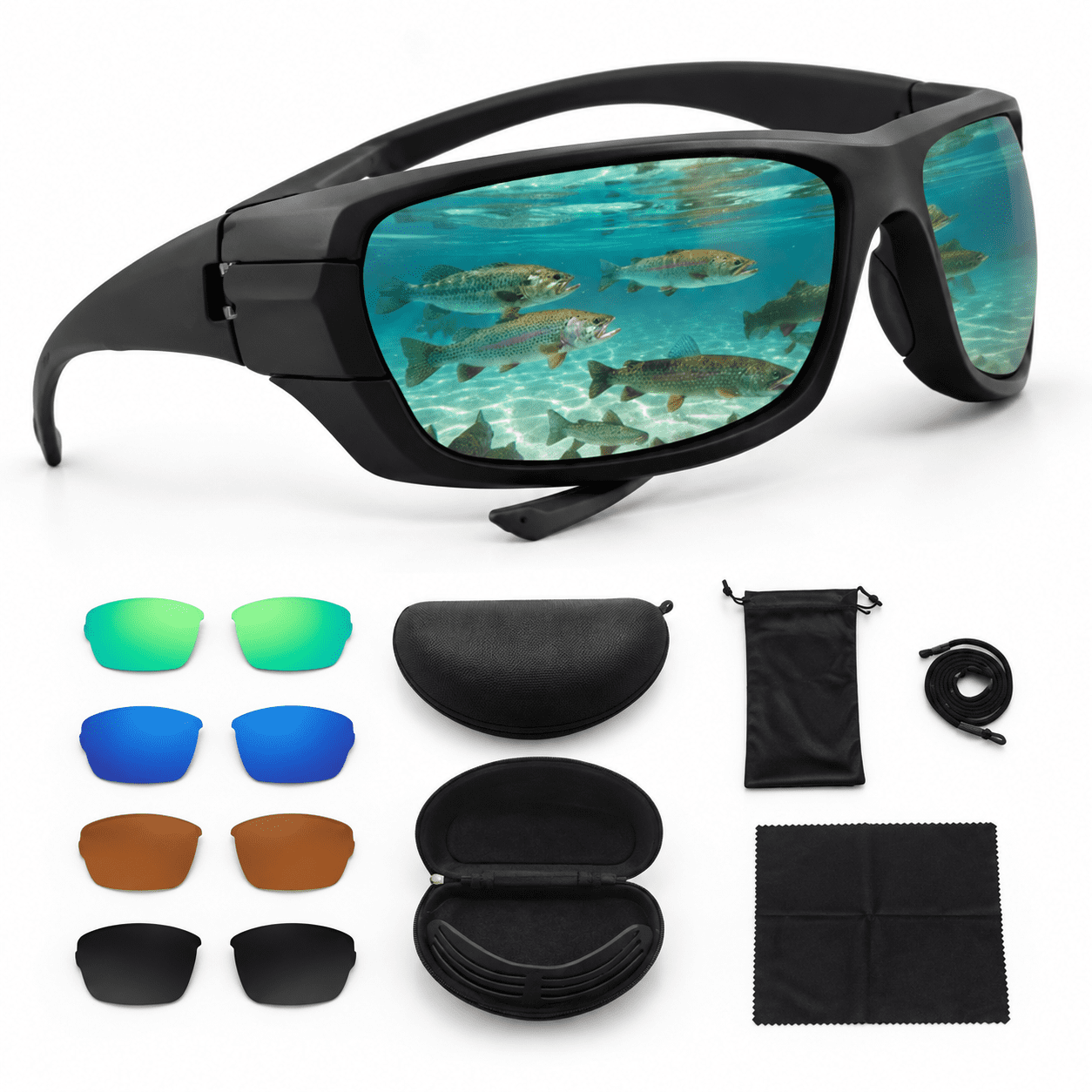 個人装備 ESS CROSSBOW Polarized One kit ESS Crossbow Polar One Frame: Black, Lens: High Impact Plolarized
