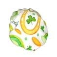 thumbnail image 2 of Disketp St Patrick'S Day1 Shower Caps,Reusable Shower Cap For Women, Double Layer Waterproof Hair Cap, Large Size For All Hair Lengths,For Girls Spa Home Salon Use, 2 of 9