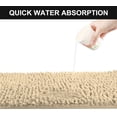 thumbnail image 3 of Bath Mat Non Slip Bathroom Mat Waterproof Bath Rugs Bathroom Absorbent Soft Foot Bath two-piece Beige, 3 of 7