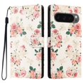 thumbnail image 2 of Colorful Painted Wallet Phone Case for Google Pixel 9 Pro XL / Pixel 10 Pro XL 6.8" , PU Leather Flip Folio Cover With Card Slots, Magnetic Closure, Kickstand, Shockproof Protective Phone Case,Rose, 2 of 10