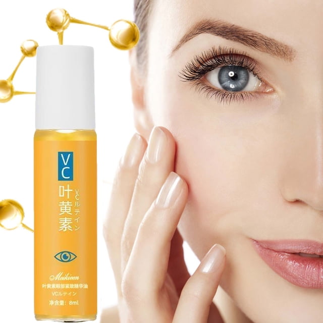 Aceite para Ojos Iluminador, Antiojeras y Reafirmante (8 Ml) | Hidratante | Diseño con Cabezal de Masaje | Reducción de Líneas Finas y Arrugas