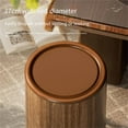 thumbnail image 3 of SDFGTstore Wood Grains Look Wastebasket with Lid and Wheels 12L Rolling Trash Can Garbage Bin For Family Bathroom Kitchen, 3 of 14
