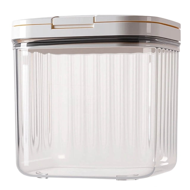 Klonfd Airtight Food Storage Container 2L/3L Dry Food Puppy Cat Kibble Dispenser Bird Storage Kitchen Pantry Transparent Airtight Cat And Food Storage Container Kibble For Pantry