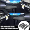 thumbnail image 3 of Unique Bargains 4pcs Carbon Fiber Pattern Car Inner Door Handle Grab Trim Cover for Ford F150 2015-2021, 3 of 8