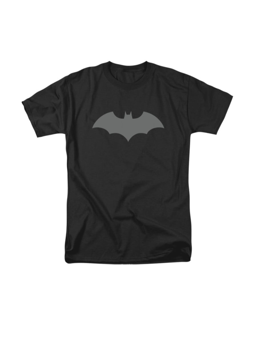 Batman DC Comics New 52 Simple Bat Symbol Logo Black Adult T-Shirt -  