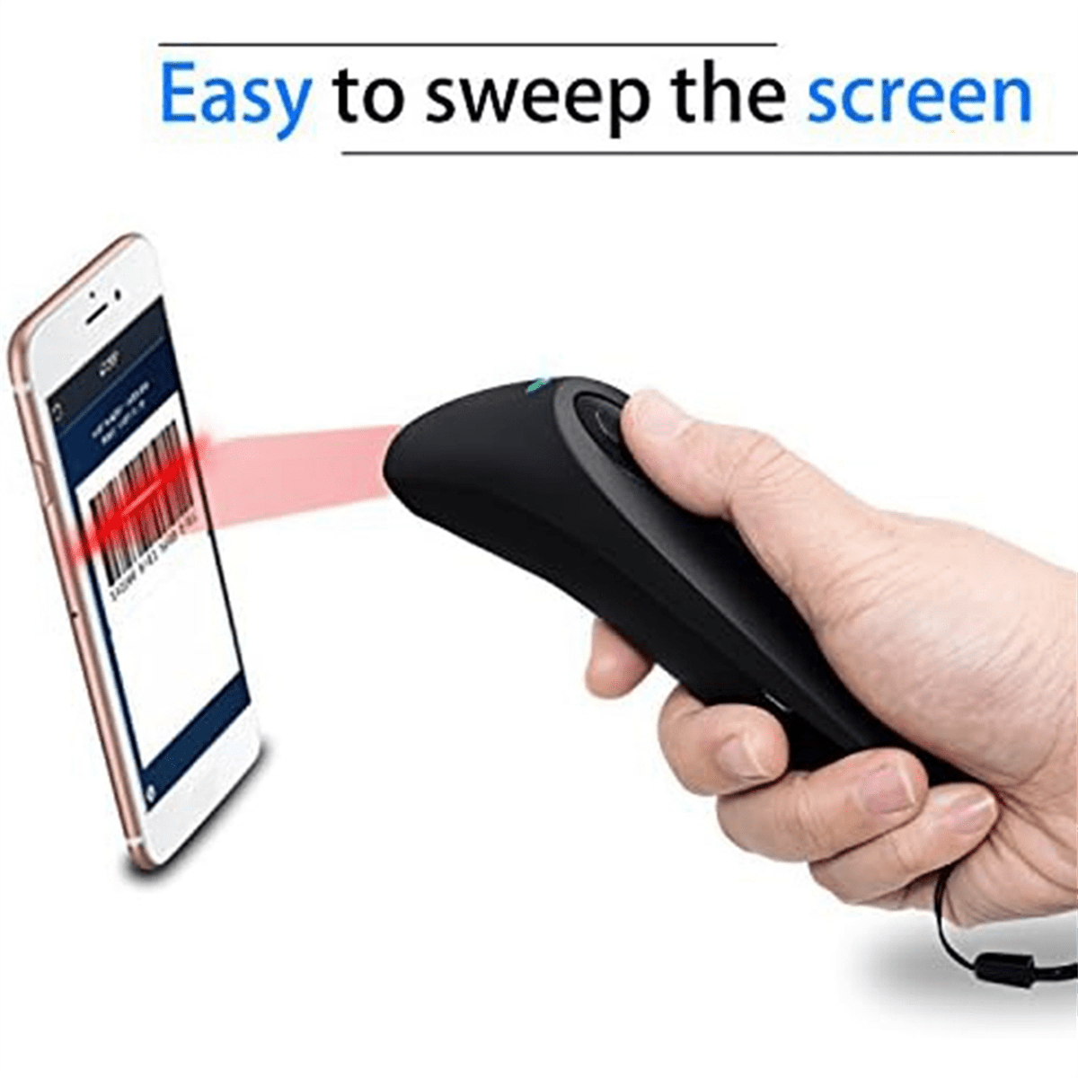 Bluetooth Wireless Barcode Scanner Handheld USB Barcode Reader Scanner with Charging Base with Vibration Alert