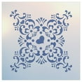 thumbnail image 4 of Rosemaling Pattern 7 Stencil - Rose Scandinavian Decorative Mylar - The Artful Stencil, 4 of 4