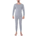 thumbnail image 1 of Grianlook Men Long Johns Set 2 Pieces Thermal Underwear Winter Warm Top And Bottom Suits Mens Thick Ultra Soft Sleeve Light Gray L, 1 of 2