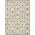 thumbnail image 2 of 10' X 14' Salmon And Beige Geometric Washable Indoor Outdoor Area Rug, 2 of 5
