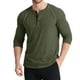 thumbnail image 1 of pstuiky camisas de manga larga para hombre, Camisa informal de manga larga para hombre, camiseta de punto con 3 botones, color liso, cómoda para uso diario tops de invierno para hombre l, 1 of 2