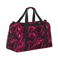 thumbnail image 2 of Disketp Burgundy Tie Dye Bolsa de Viaje Tipo Duffle, Bolso de Mano para Fin de Semana para Mujer, Bolsa de Gimnasio Ligera para Hombre, Esencial para Viajes, 2 of 7