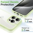 thumbnail image 5 of JETech Case for iPhone 15 Pro Max 6.7-Inch, Shockproof Phone Bumper Cover, Solid Color Matte TPU Frame, Anti-Scratch Clear Back (Green), 5 of 6