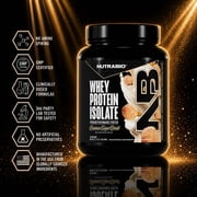 NutraBio 100% Whey Protein Isolate Protein Powder, 25g Protein with Complete Amino Acid Profile, Non-GMO, Soy & Gluten Free, Low Carb, Low Calorie Whey Protein Powder, Cinnamon Sugar Donut,20 serving