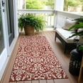 thumbnail image 6 of Addison Rugs Chantille Indoor/Outdoor Traditional Damask Red Washable Runner Rug, 2'3" x 7'6", 6 of 6