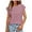 Grey Pink, variant on PRETTYGARDEN Women Summer Tops Cap Short Sleeve Crewneck Eyelet Embroidered Blouses Hollow Out Cute T Shirt