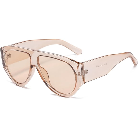 Retro Aviator Sunglasses for Women Men  70s Thick Classic Sun Glasses