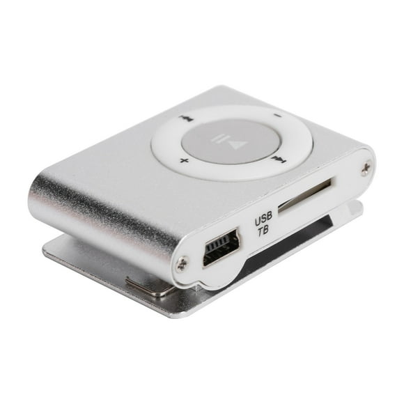 Lecteur de Musique MiniMP3, Léger, Portable, Design à clip Arrière, Longue Durée de Vie de la Batterie, Alliage d'Aluminium, avec Écouteurs et Câble USB pour Activité Extérieure, Adapté pour le Sport