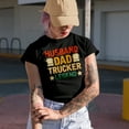 thumbnail image 2 of Husband. Dad. Trucker Legend. - Father's Day or Dad's Birthday, Navy Blue T-Shirt, Large, 2 of 5