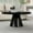 Black, variant on SHYFOY 15.75"H Modern Round Coffee Table Solid Wood Circle Table Center Table for Living Room