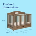 thumbnail image 6 of Graco Story 5-in-1 Convertible Baby Crib with Drawer and Reversible Headboard, Hazelnut, 6 of 16