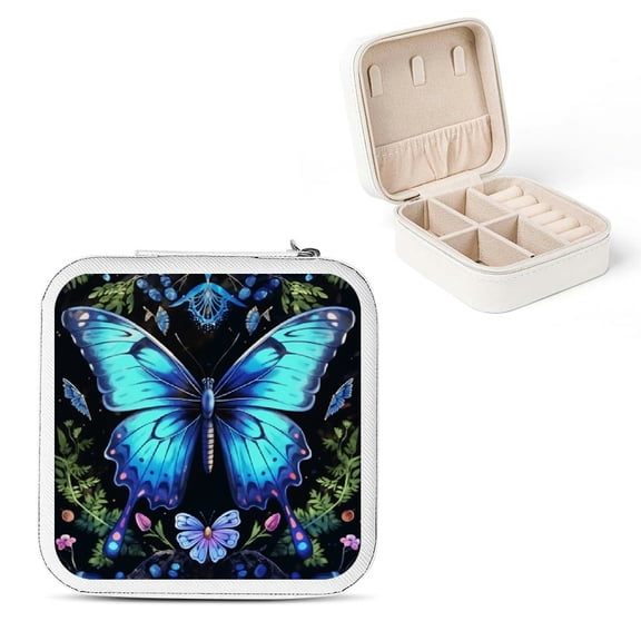 PRATYUS Butterfly Jewelry Box Organizer for Gifts - Necklace, Ring, Earring White