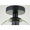 thumbnail image 6 of Indoor Modern Home Decor Bright Baxter 1 Light Black Flush Mount With Clear Glass, 6 of 6