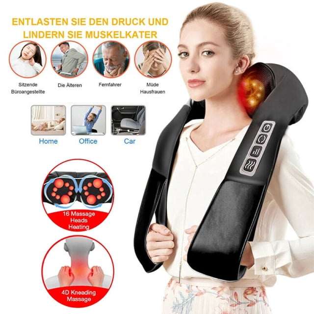 Masajeador Shiatsu Masajeador de cuello Masajeador de hombros Función calor; Masajeador de cuello Masajeador Shiatsu con función calor Masajeador de cuello y hombros