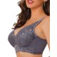 thumbnail image 4 of Agnes Orinda Sujetador de Encaje Bordado para Mujeres de Talla Grande, Cómodo y Suave, con Realce, Color Púrpura 38C, 4 of 7