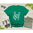 thumbnail image 5 of Rock On Hand Sign Symbol Gesture Rock Lover Salute Drawing T-Shirt Rocker Rock Lover Gift T Shirt for Men Women Kids Boys Girls Tshirt, 5 of 8