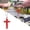 Red, variant on Chasenew Bling Car Rear View Mirror Accessories Hanging Pendant,Cross Crystal Rhinestone For Car Mirror Hanging,Double-Sided Cross Diamond Religious,Interior Men Women Car Accessories (Red)