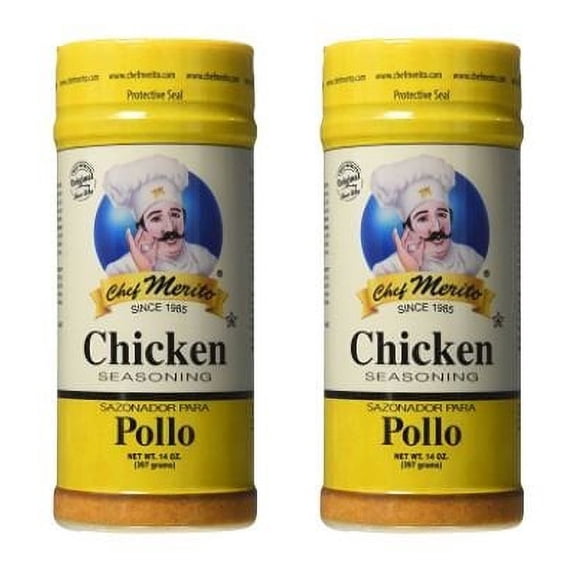 Chef Merito Chicken Seasoning, 14 Ounce (Pack of 2)