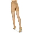 thumbnail image 6 of MeMoi Women's Nudes Ultra Bare Everyday Mid Toner Control Top LUXE Pantyhose - Womens - Female (XL, Au Naturel), 6 of 6