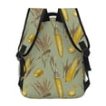 thumbnail image 4 of Honeii Cartoon Corn and Wheat Print Backpack for Both Men and Women, Basic Bookbag for College, Work, or Travel,Rucksack Computer Bag-One Size, 4 of 5