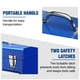 thumbnail image 4 of Workpro Caja de herramientas con cajones Caja de herramientas de metal de 18 pulgadas con 2 cajones y 1 caja de herramientas portátil de almacenamiento superior Pestillo y revestimiento de metal para, 4 of 8