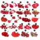 thumbnail image 5 of Billuyoard Craft Mixed Red Artificial Flower Cherry Stamen Berries Bundle DIY Christmas Wedding Cake Caja de regalo Decoración Flores artificiales Tipo20 6 piezas Billuyoard HA002022-20, 5 of 5