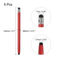 thumbnail image 2 of 5pcs Stylus Pens for Touch Screens Capacitive Stylus Universal Tablet Pen, Red, 2 of 6
