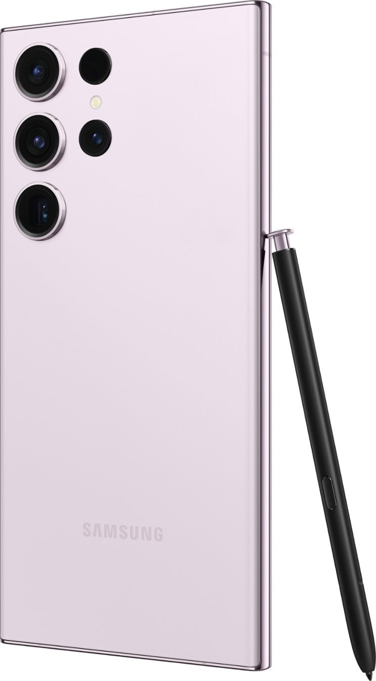 Galaxy S23 Ultra 256GB 美品 シルバー Samsung Galaxy S23 Ultra 5G Smartphone, Lavender, 256GB