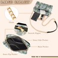 thumbnail image 3 of FORMRS Women Crossbody Purse with Chain Strap Vegan Leather Shoulder Handbag, Blue Blossom, 3 of 7