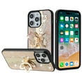 thumbnail image 2 of For iPhone 15 Plus SPLENDID Diamond Glitter Ornaments Engraving Case Cover - Enchanted Butterfly Gold, 2 of 3