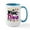 White/Blue Inside, variant on CafePress - Wine Diva (Purple Flowers) Large Mug - 15 oz Ceramic Large White Novelty Mug