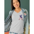 thumbnail image 4 of 4th of July Dabbing Uncle Sam Women's Juniors V-Neck T Shirt, 4 of 5