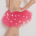 thumbnail image 3 of skpabo Women Tutu Skirt Illuminated With Light Lady Girls Skirts Swing Mesh Pleated Half-Body Skirt Saree Puffy Skirt Fancy Dress Fancy Dress Halloween Costume Pink Tutu Tutu White Tutu You Can Tutu, 3 of 4