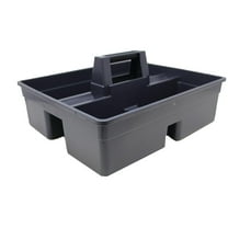 Tote Storage Caddy for Cleaning Supplies Toiletries Hobbies Tools Molded Handle