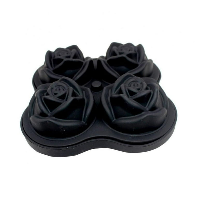 Ice Cube Tray, Rose Ice Cube Maker ,Makes Four 2.5inch Rose Shaped Ice Cubes