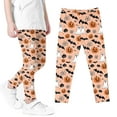 thumbnail image 5 of Jinhomg Halloween Printed Leggings for Girls High Stretch Tights Athletic Dance Leggings Pants Toddlers Outdoor Sports Trousers Multicolor (3-8 Years), 5 of 5