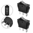 thumbnail image 5 of On-Off-On Rectangle Rocker Switch 3 Position SPDT Black for Car Dash Boat 12V, 5 of 6