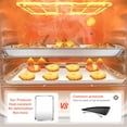 thumbnail image 4 of Coliware Baking Sheet Set of 4, Stainless Steel Cookie Sheet for Toaster Oven, Bakeware with Rectangle Size 9/10/12/16 inch, Mirror Finish & Dishwasher Safe, 4 of 7