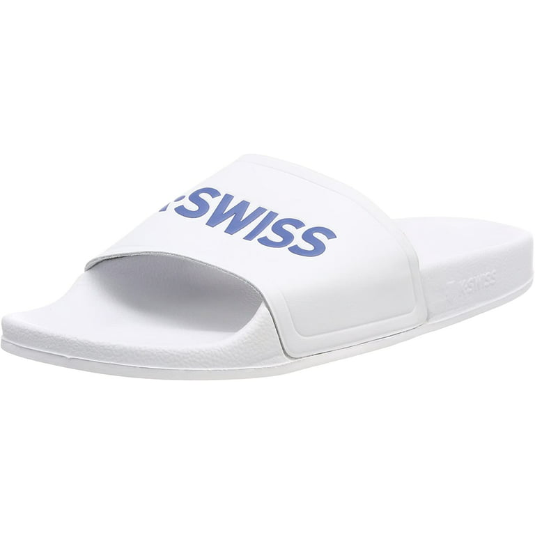 Accommodatie duizelig schroef K-Swiss Mens Flip Flop Bath Slippers 9 UK White White Classic Blue 117 -  Walmart.com