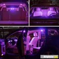 thumbnail image 5 of iBrightstar-bombillas LED T10 168 194 de cuña extremadamente brillantes para Interior de coche, domo, mapa, puerta, luces de matrícula de cortesía, color morado, 5 of 5