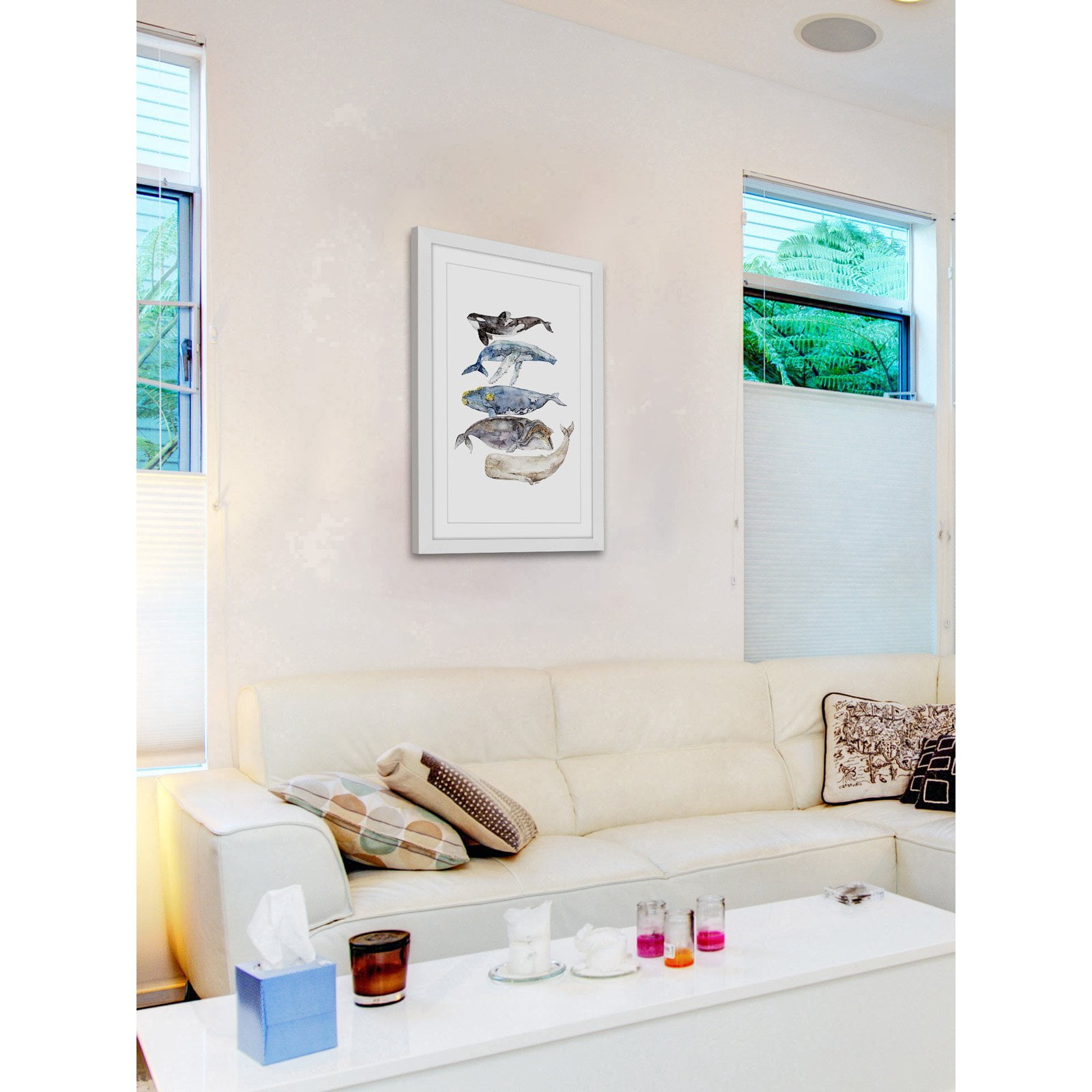 Marmont Hill "Whale Species" by Rachel Byler Framed Painting Print